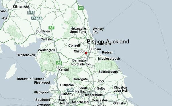 zemljevid Škof Auckland