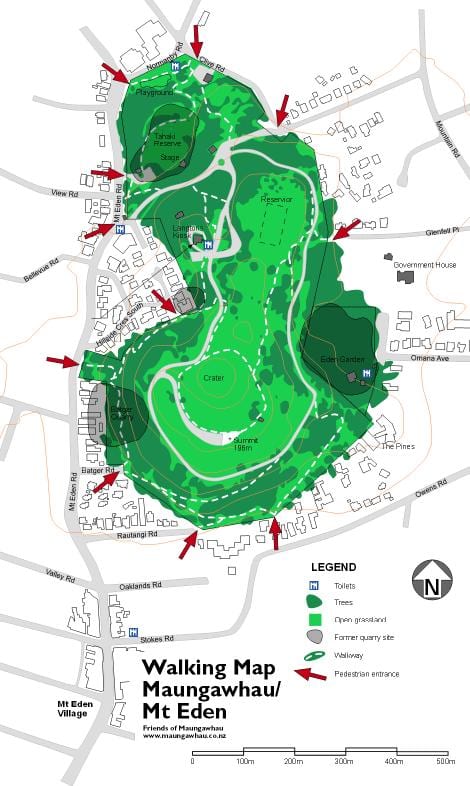 zemljevid mt Eden
