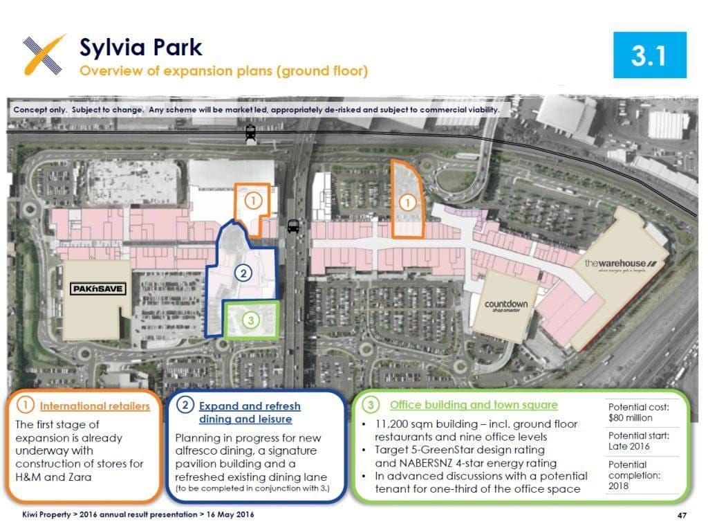 Sylvia park Auckland zemljevid