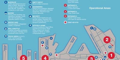 Vrata Auckland zemljevid