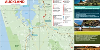 Zemljevid zahodno Auckland